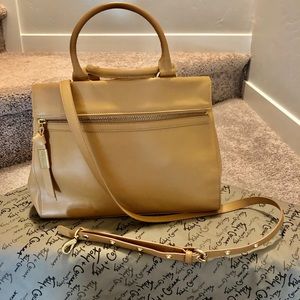 Foley & Corinna Tan Handbag;shoulder strap;lk new